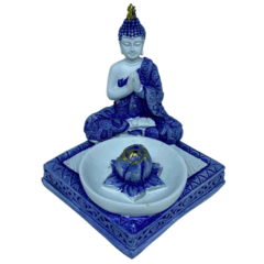 INCENSÁRIO BUDHA TAILANDES AZUL