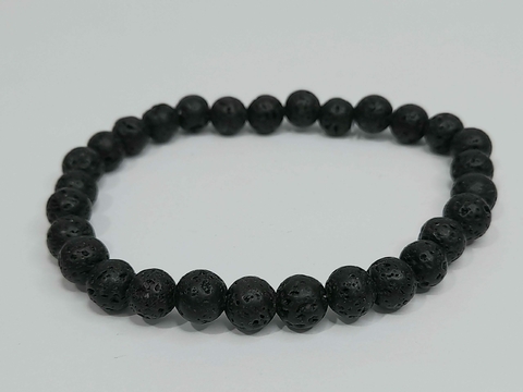 PULSEIRA 6MM - PEDRA VULCÂNICA