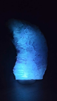 ÁGATA ROXA BRUTA 16 CM - LUMINÁRIA - comprar online