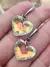 Aros corazón colgantes tornasol - comprar online