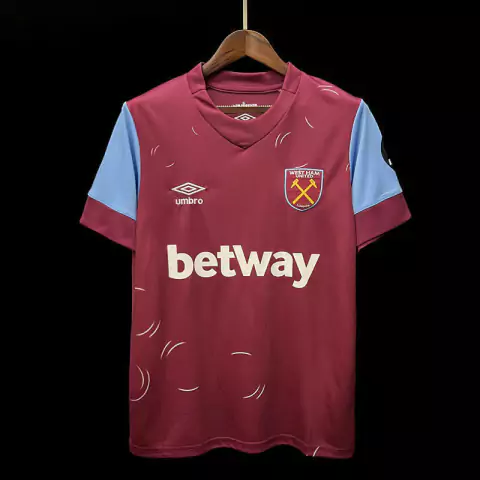 Camisa do West Ham Versão torcedor Home 23/24