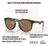 Óculos de Sol Oakley Hstn Oo9464 0452 52 Prizm Tungsten Polarizado - Hardcore