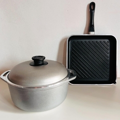 Set x 2 Cacerola y Bifera 25cm Silver