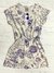 Vestido Floresta roxo