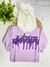 Blusa moletinho LOVE pompom touca na internet