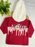 Blusa moletinho LOVE pompom touca