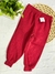 Calça moletom lisa vermelho