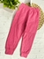 Calça de moletom lisa chiclete