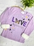 Blusa moletinho Love butterfly