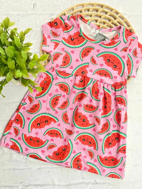 Vestido Melancia rosa