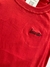 Camiseta Lacoste vermelha com bordado preto - comprar online