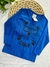 Blusa meia estação Urso Dude azul royal
