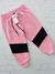 Calça de moletom Jidi Rosa/Preto