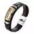 Pulseira cruzada cristã artesanal para homens e mulheres, bracelete de couro, p - Top Modas Masculino online