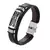 Pulseira cruzada cristã artesanal para homens e mulheres, bracelete de couro, p - Top Modas Masculino online