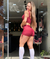 CONJUNTO SHORT M&C GIRLY MARSALA