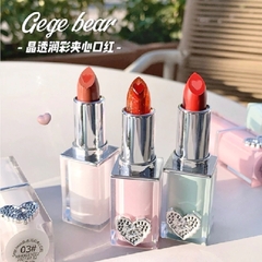 Gege Bear lipstick corazón interno
