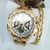 Kit Relogio Masculino Dourado + Pulseira e caixinhas - RM111