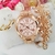 Kit Relogio Feminino Rosê+ Pulseira, brincos Prova dagua - RF398