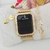 Kit Relogio Feminino Dourado + Pulseira, brincos Prova dagua - RF305