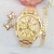 Kit Relogio Feminino Dourado + Pulseira, brincos Prova dagua - RF301