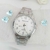 Kit Relogio Feminino Prata + Pulseira, brincos Prova dagua- RF329