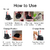 Handfree Bird Feather Cat Wand com Bell, poderoso ventosa, brinquedos interativo - comprar online