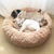 Cama Lavável Calma Donut para Animais de Estimação, Cama de Gato de Pelúcia,