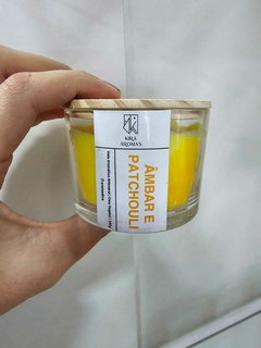 Vela Marmorizada - Âmbar e Patchouli - comprar online