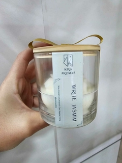 Vela Premium Flower - Write Jasmim - Kira Aromas 