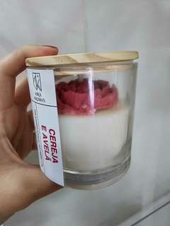 Vela Premium Flower - Cereja e Avelã na internet