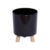 Vaso Tipo Cachepot Pés em Madeira Para Orquídeas 19x15cm - comprar online