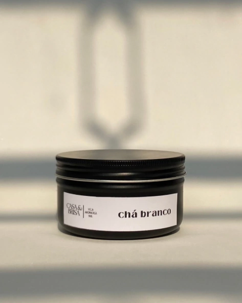 vela aromática chá branco 90g