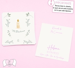 Imagen de Pack Estampita Grande Personalizada x 12 Unidades