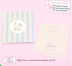 Pack Estampita Grande Personalizada x 12 Unidades - tienda online
