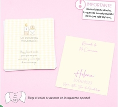 Pack Estampita Grande Personalizada x 12 Unidades - xfisbellavista