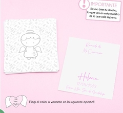 Pack Estampita Grande Personalizada x 12 Unidades en internet