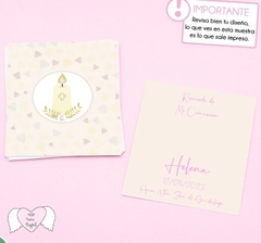 Pack Estampita Grande Personalizada x 12 Unidades - comprar online