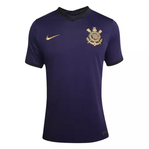 Camisa Corinthians Respeita as Minas III 21/22 Torcedor Nike Masculina - Roxa