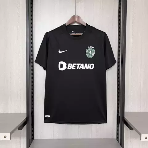 CAMISA SPORTING DE PORTUGAL IV 24/25 TORCEDOR - PRETA