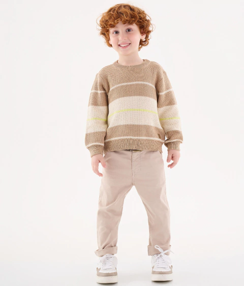 BLUSAO EM TRICOT MARROM CARTELA