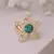 Anel Esmeralda Folhado a Ouro - comprar online