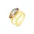 Anel Abalone Folhado a Ouro