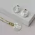 Conjunto Madreperola Folhado a Ouro - comprar online