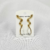 Brinco Howlita Folhado a Ouro - comprar online
