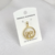 Pingente Casal Howlita Branca Folhado a Ouro - comprar online