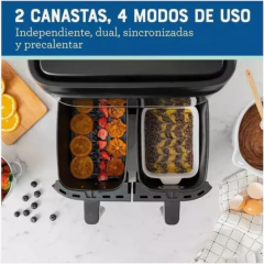 Freidora de Aire Oster Airfryer Dual 7.6L - tododefabrica.com