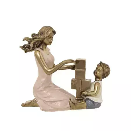 Escultura Mãe e Filho