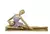 Escultura Ginasta Decorativa com Bola - comprar online