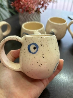 Mate ojo turco ceramica
